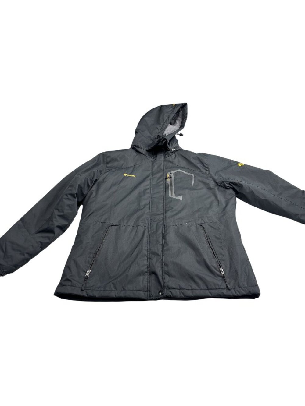 Gemys Waterproof Hooded Winter Jacket Black Large